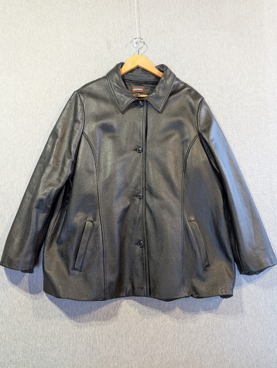 Danier Jackets & Blazers - Danier Genuine Leather Coat Women's 3XL Black